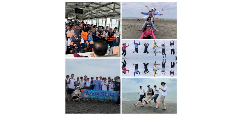 碧海藍天．外傘頂洲 雲林縣警察局戶外主管會報深入偏鄉關心治安(圖)