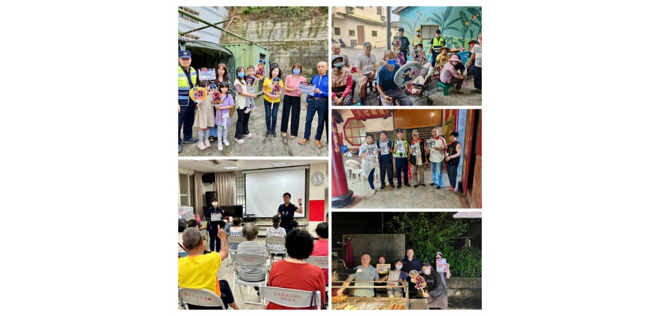 雲林縣斗南警分局防詐不分晝夜　深入社區夜市廟宇守護民眾荷包(圖)