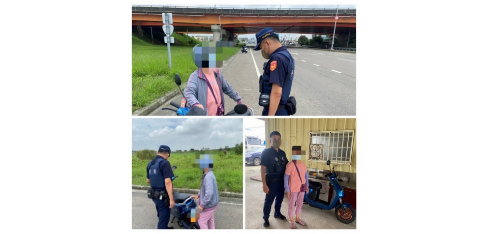 雲林縣電動自行車沒電陷車陣  斗南警分局大埤分駐所及時救援(圖)