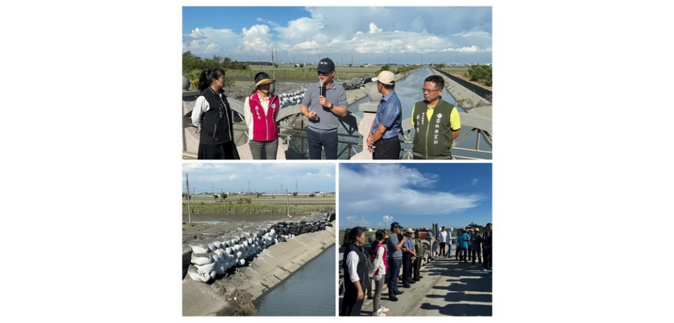 萬興大排與口湖蔦松大排風災後　立委劉建國邀水利署會勘(圖)