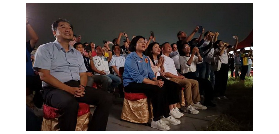 國慶焰火璀璨試放　雲林縣長張麗善：雙十不可錯過的視聽覺雙重盛宴在雲林(圖)