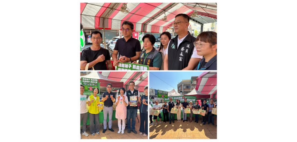 雲林縣黨部在斗六捐血站舉辦愛心捐血黨部主委劉建國邀請民眾來「熱血」(圖)