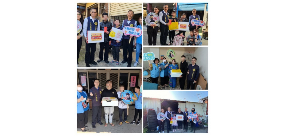 雙B上場!雲林警關懷少年　少輔寒冬送暖(圖)