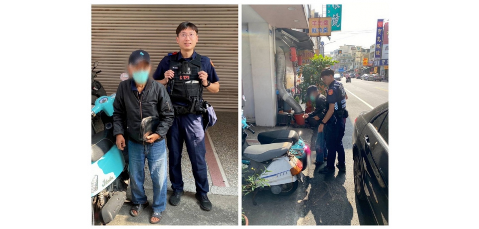 老翁忘記機車停何處　斗南警分局新光警循線找回失車(圖)