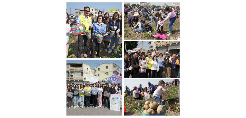 雲林縣長張麗善與民眾體驗挖馬鈴薯 落實食農教育行銷農特產品(圖)