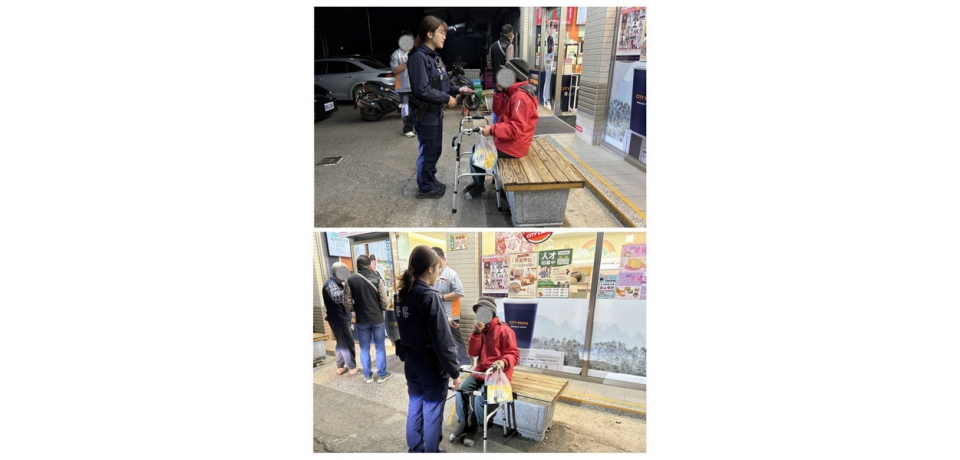 迷途老婦獨坐超商外　斗南警助其返家(圖)