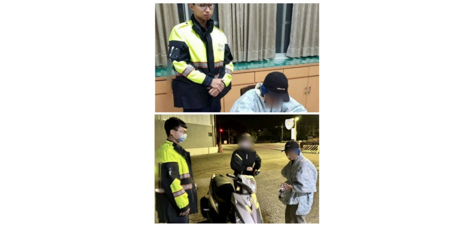 寒風夜雨中尋人　斗南警助失智婦返家(圖)