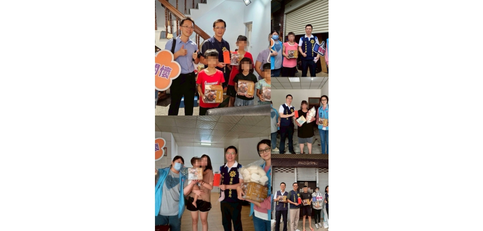 雲警端午送暖 關懷弱勢與高風險少年(圖)