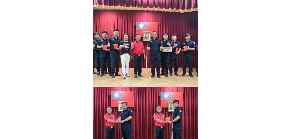 雲林縣斗南警友辦事處頒發破案獎勵金 激勵員警士氣(圖)