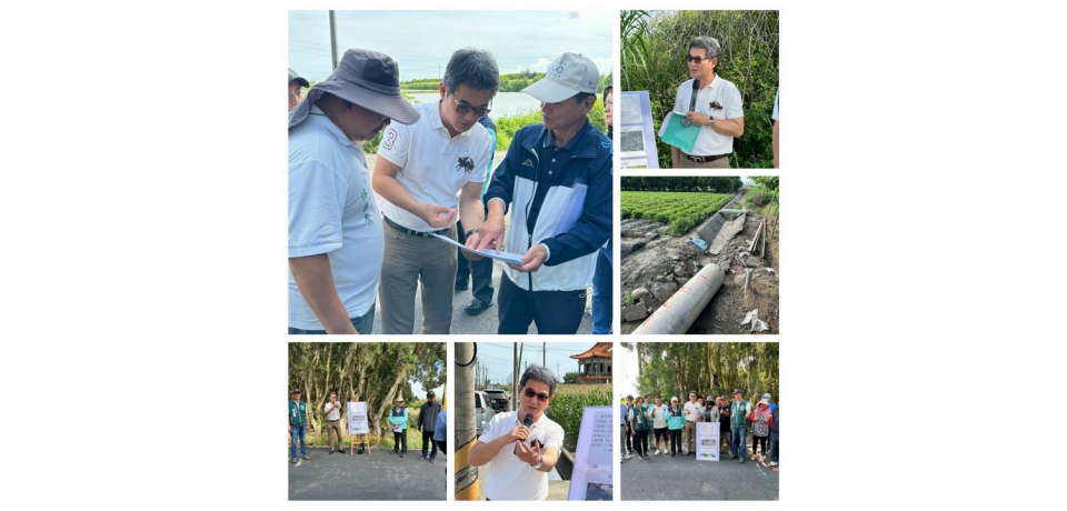 立委劉建國爭取農水路改善經費2800萬元 與農水署及地方民代前進四湖、台西、褒忠召開施工說明會(圖)