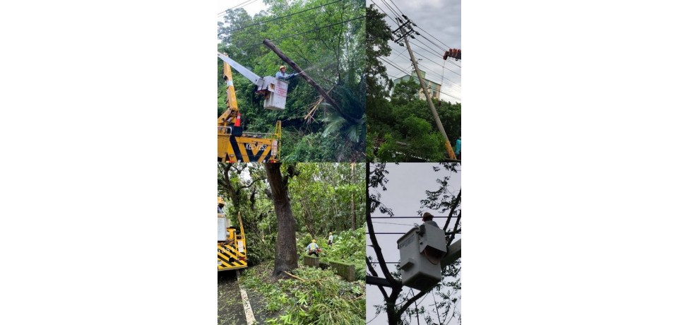 丹娜絲颱風夜襲 雲林沿海強風吹斷電線造成嚴重災情 台電雲林區處積極搶修中(圖)