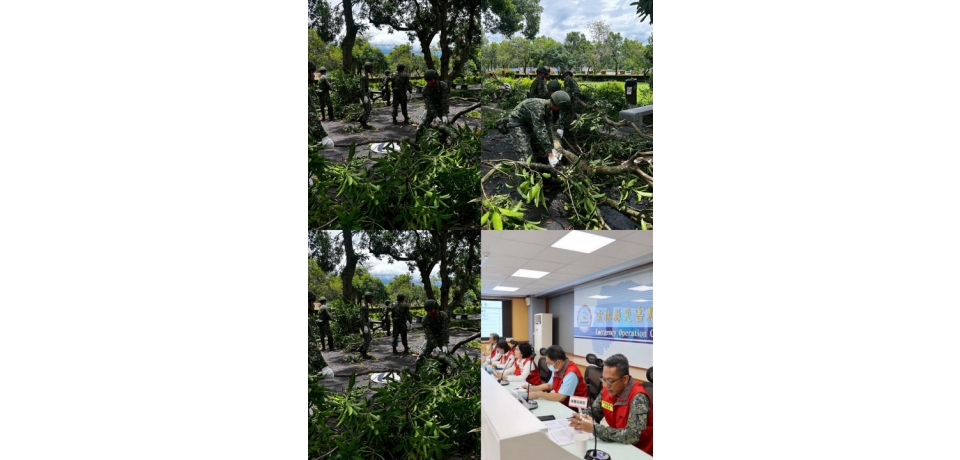 丹娜絲颱風過境雲林縣路樹倒塌及停電災情嚴重 雲林縣長張麗善指示加速復原工作(圖)