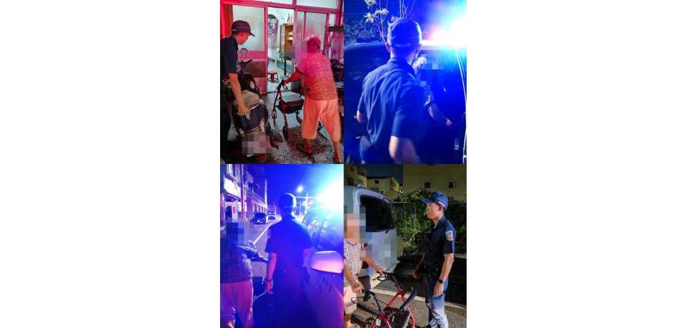 雲林縣斗南警專實習生展現暖心情   溫馨助老婦返家(圖)