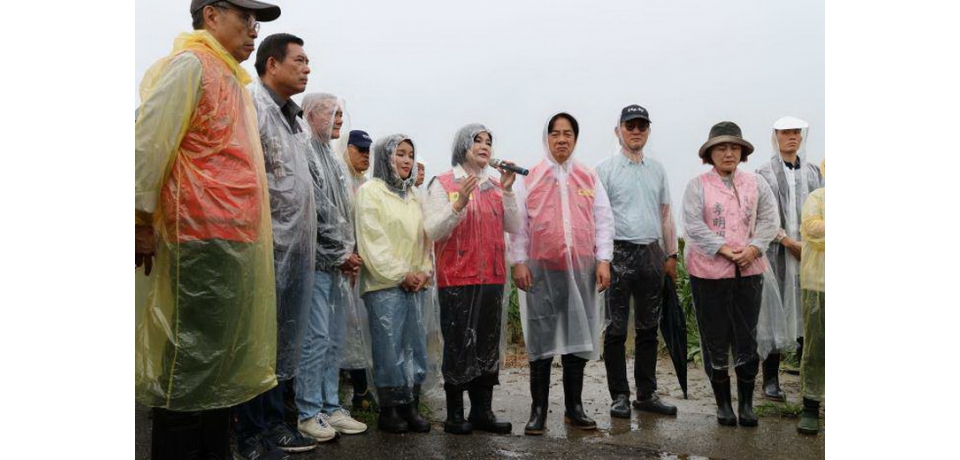 總統賴清德至雲林勘災 張麗善籲儘速公告雲林縣為「全品項、免現勘」農損救助 落實救災不分藍錄(圖)