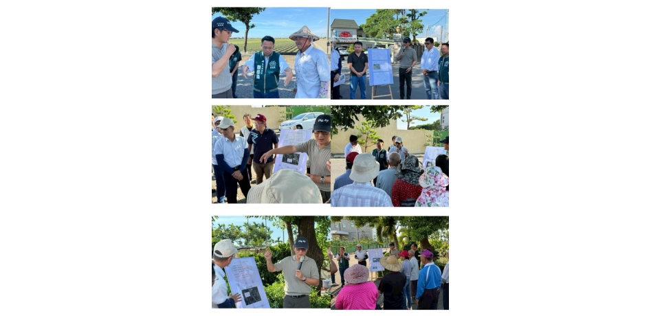 立委劉建國爭取農水路改善經費3000萬元 與農水署及地方民代前進口湖、水林召開施工說明會(圖)