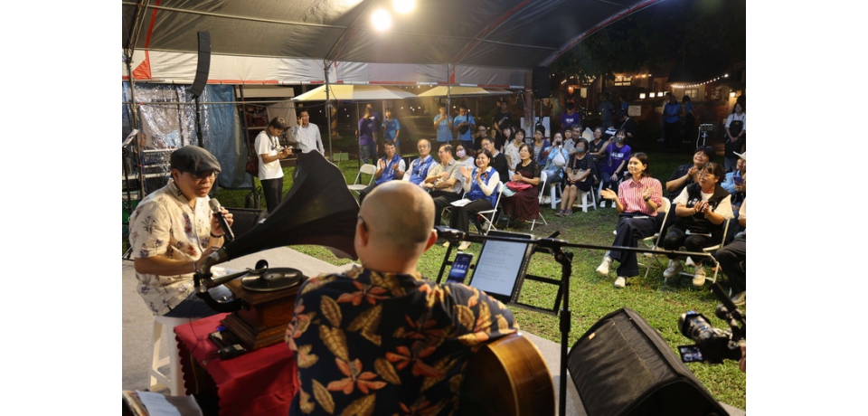 歲月留聲文化遊 古董留聲機講唱 張麗善：透過音樂與場域的結合 感受雲林文化深厚底蘊(圖)