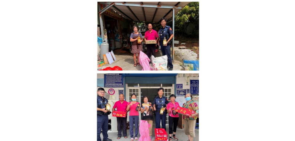 慈悲月關懷長者　斗南警方結合廣濟公廟送暖並宣導反詐(圖)