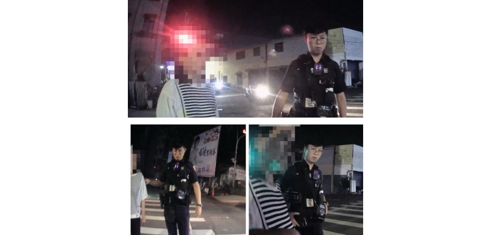 婦人夜盲症摸黑返家　斗南警即時協助平安返家(圖)