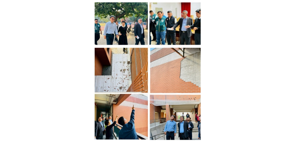 立委劉建國會勘斗六家商、土庫商工校園整修工程　教育部國教署拍板補助 共爭取近750萬元改善學習環境(圖)