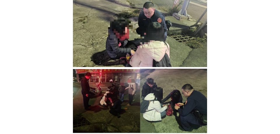 展現台日友好 斗南警即時送暖(圖)