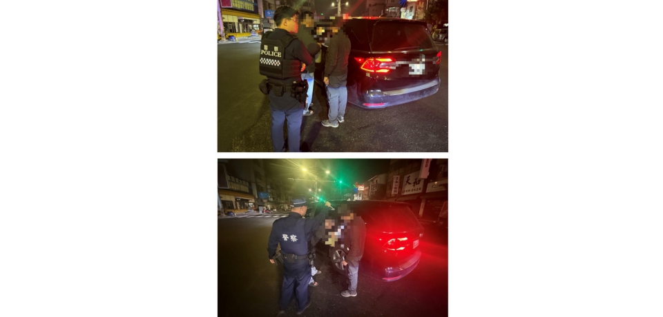 油量耗盡拋錨路中　斗南警即時助其脫困(圖)