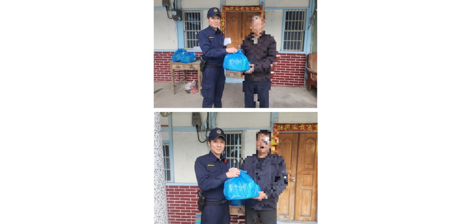 寒冬送暖不缺席　斗南警深入山區關懷獨居長者(圖)