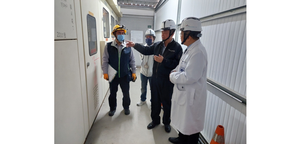 春節營運重要用戶台電加強穩定供電　台電雲林區處攜手轄區重要醫院、車站、休息站辦理用電設備點檢(圖)