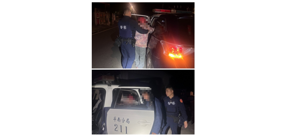 8旬老翁深夜獨坐馬路中央　斗南警耐心協助平安返家(圖)