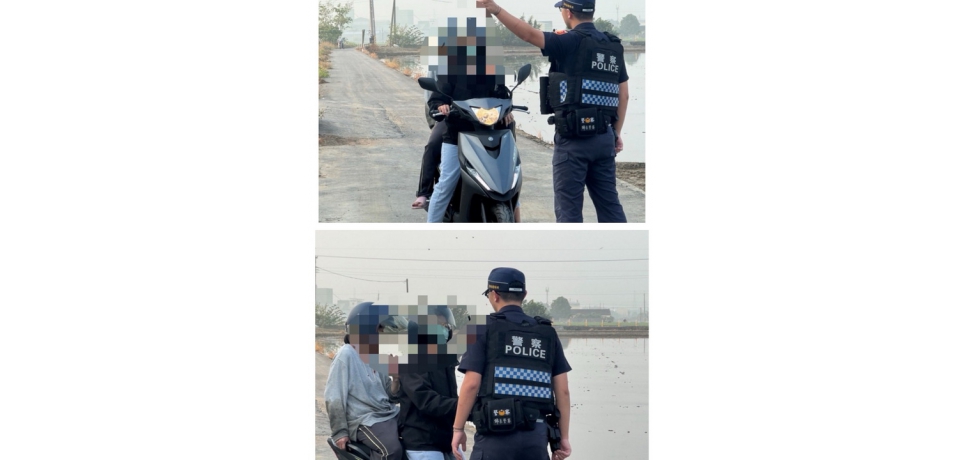 迷途婦人徘徊產業道路　大埤暖警耐心守護助返家(圖)