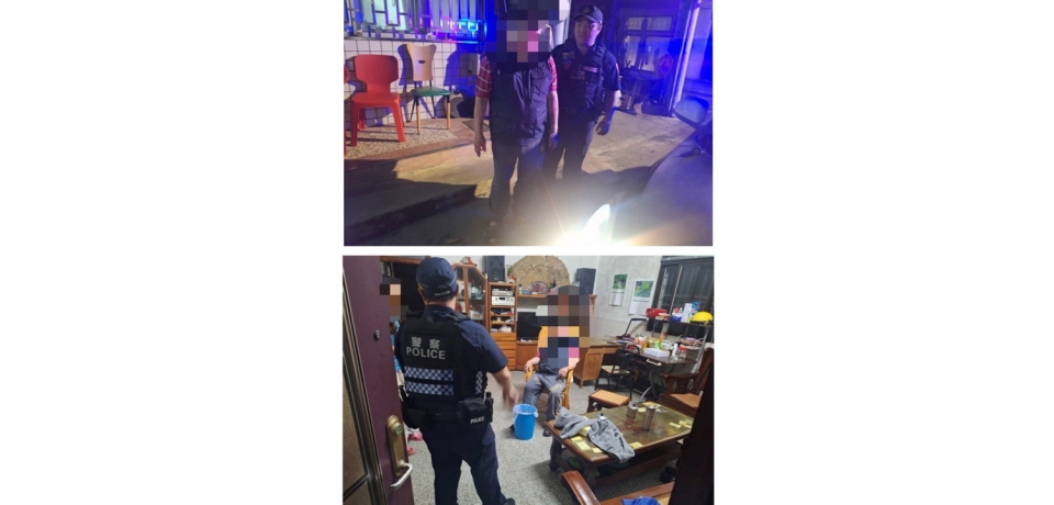 深夜泥地中的身影　斗南暖警守護失智老翁回家的路(圖)