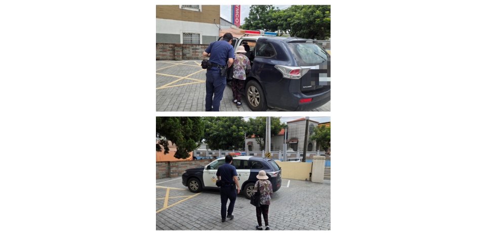 九旬老婦迷途癱坐路旁 警方跨所合作護送平安返家(圖)