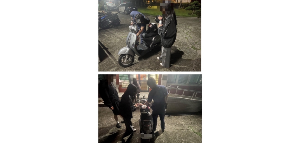 華山賞螢機車沒油 雲林縣斗南警分局樟湖派出所協助買油解困(圖)